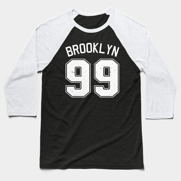 Distressed Brooklyn 99 Jersey Baseball T-Shirt by ExtraMedium